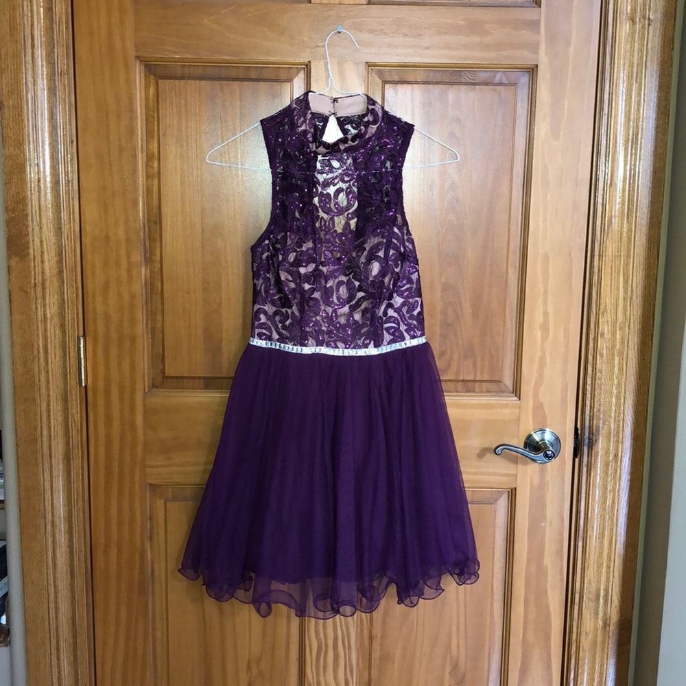 Homecoming dress : royal purple